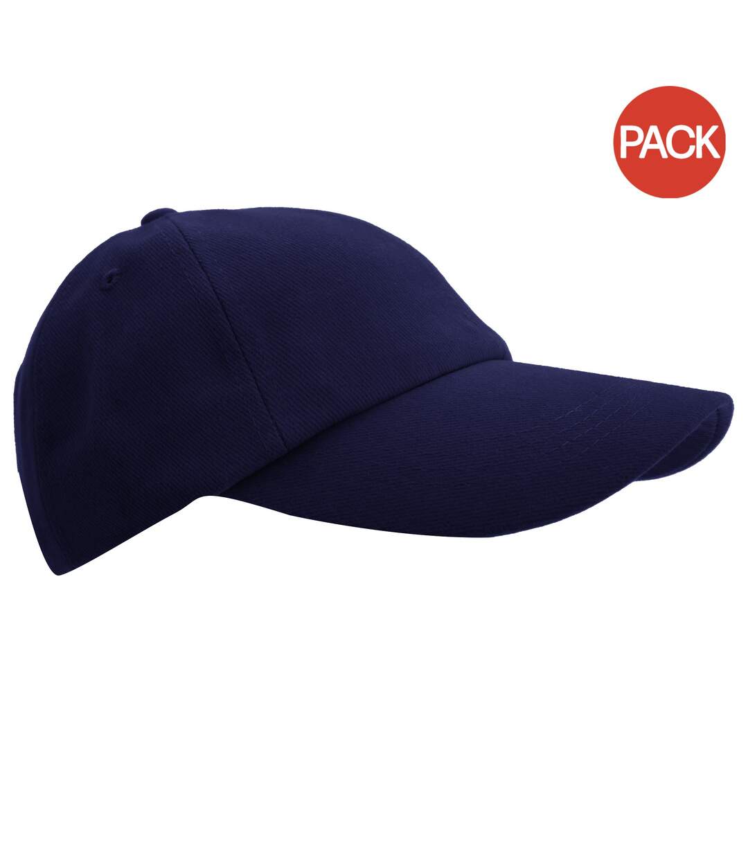 Lot de 2  casquettes unies adulte bleu marine Result-1