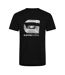 Mens Paris Lettering Regular T-shirt Dark Black G-Star-2
