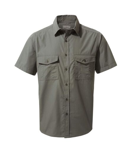 Mens Kiwi Short-sleeved Shirt Dark Grey Craghoppers