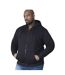 Duke Mens Rockford Kingsize Cantor Zip Through Hooded Sweatshirt (Black)