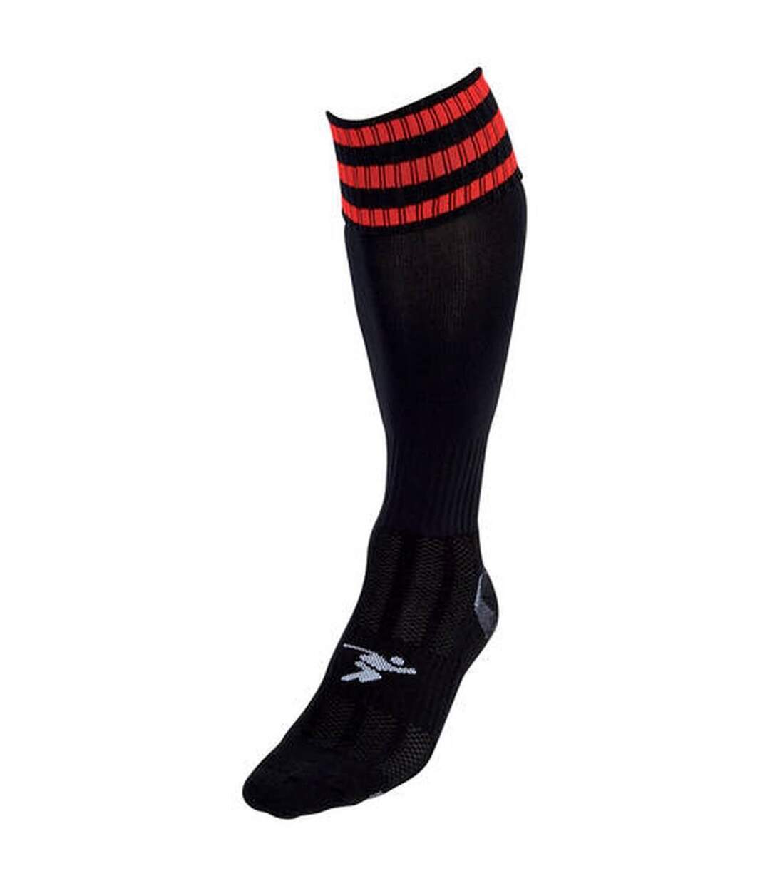 Chaussettes de football pro adulte noir / rouge Precision