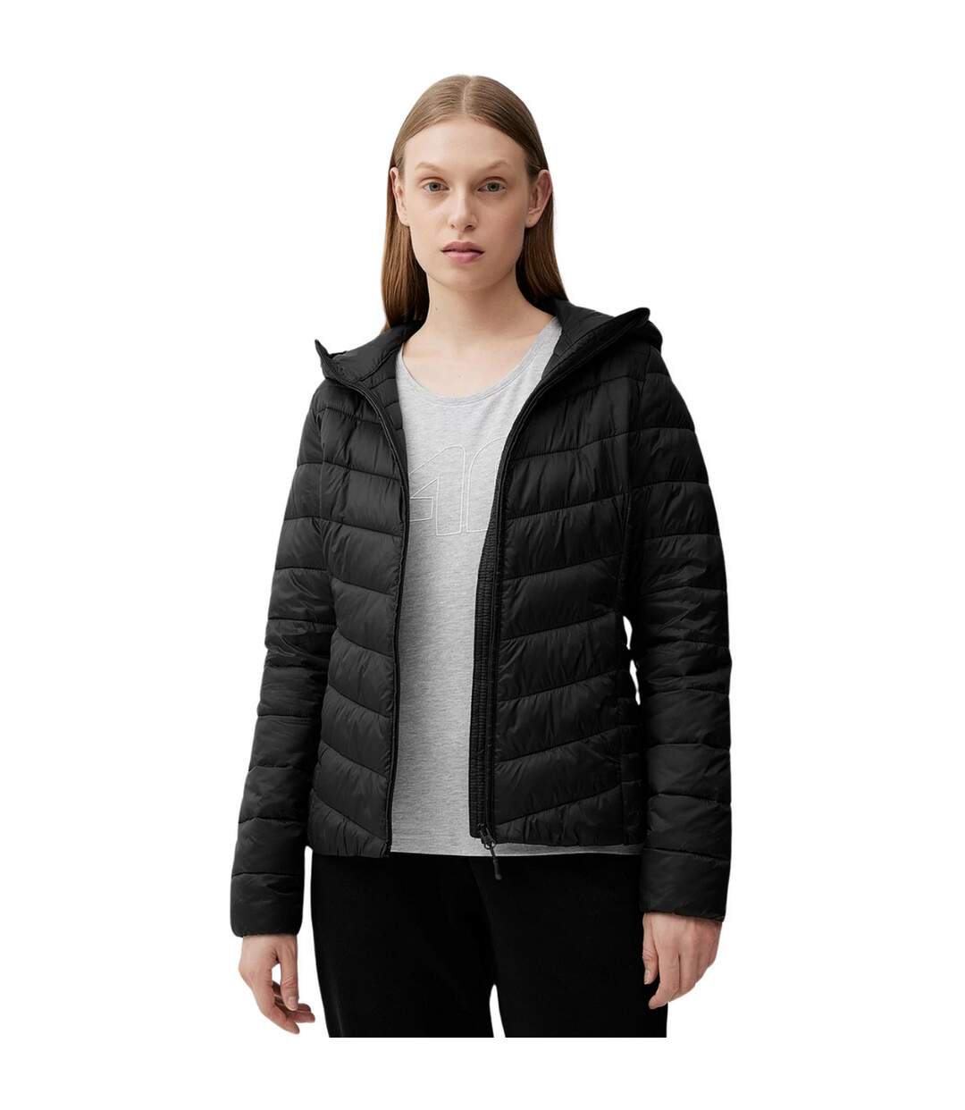 Doudoune Matelassée F0955 Femme Noir 4F-1