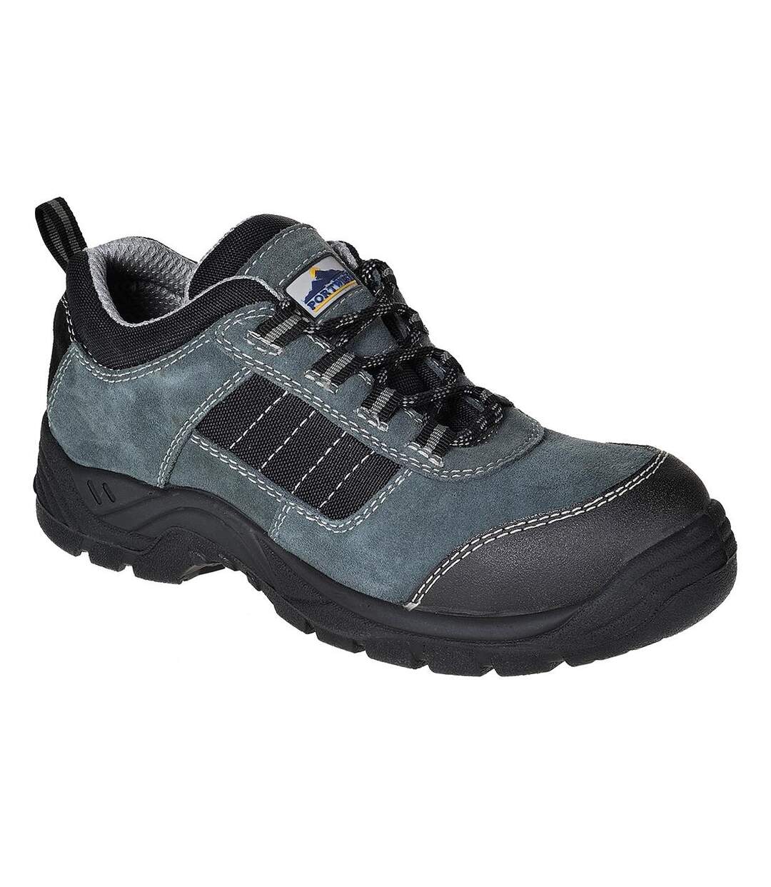 Mens cow suede compositelite safety shoes black Portwest