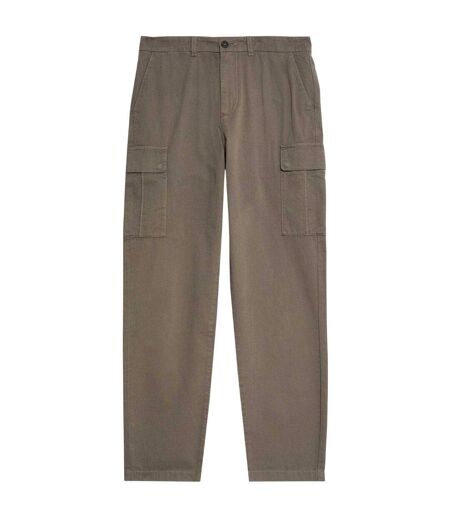 Mens Relaxed Fit Cargo Trousers Khaki Ash Lyle & Scott