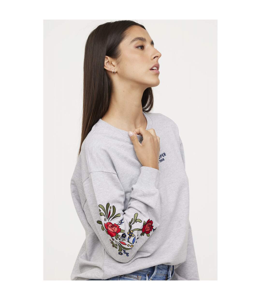 Sweatshirt manches longues coton regular ELIDA-4
