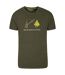 Mens may the forest be with you t-shirt khaki green Mountain Warehouse-1