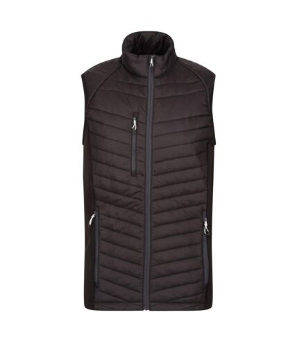 Mens navigate quilted hybrid vest black/seal grey Regatta