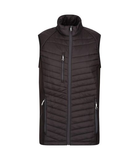 Mens navigate quilted hybrid vest black/seal grey Regatta