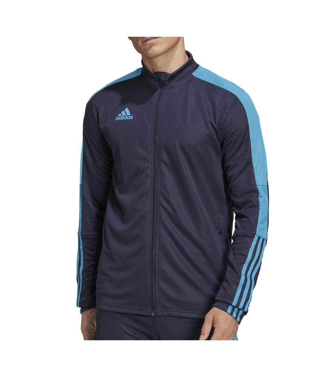 Sweat Zippé Marine Homme Adidas Tiro - M-1