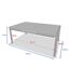 Table de jardin extensible en aluminium et acacia 12 places PARADIZE - Noyer et graphite-4