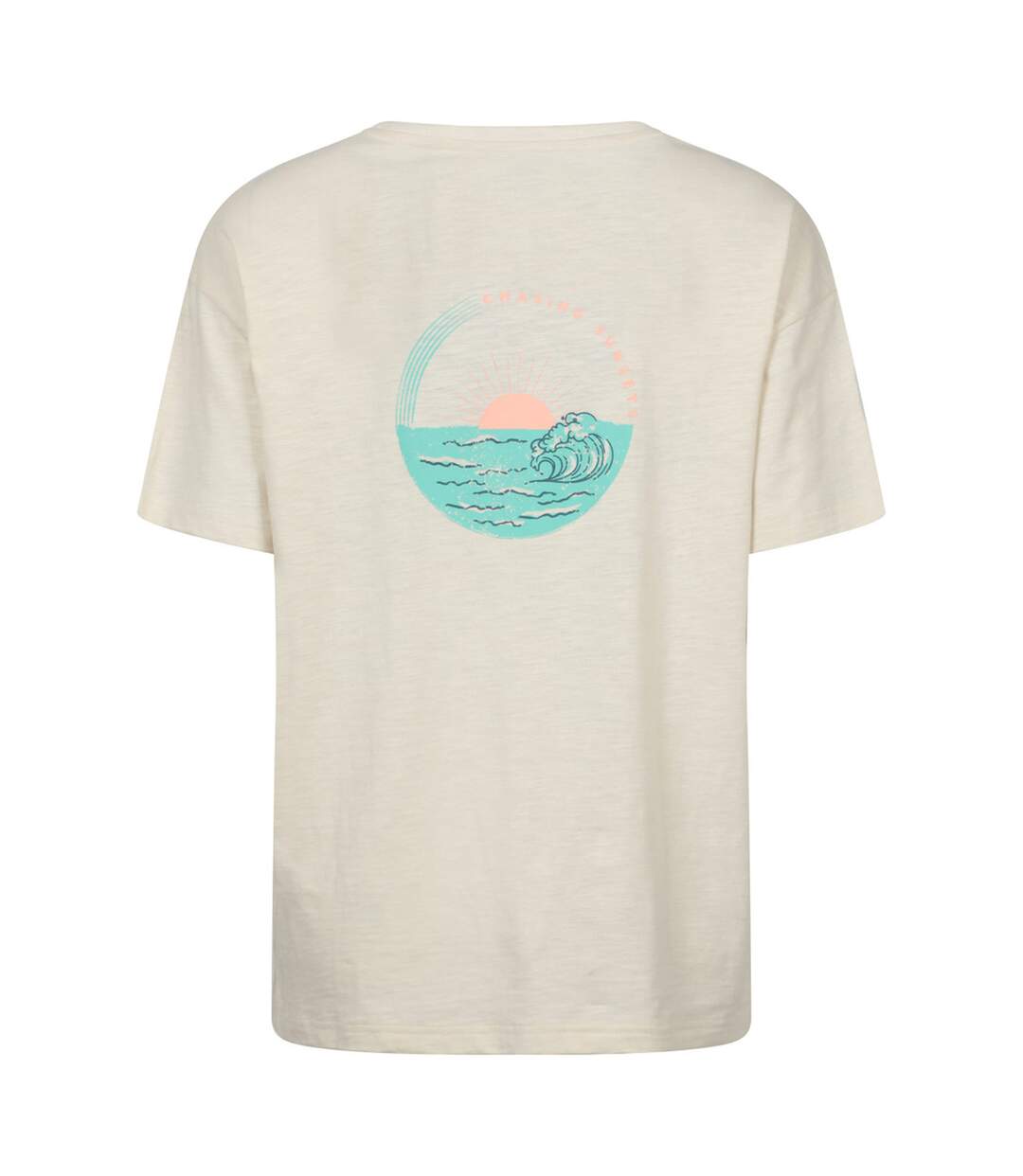 Womens/ladies Sea Circle Relaxed Fit T-shirt Beige Mountain Warehouse-2