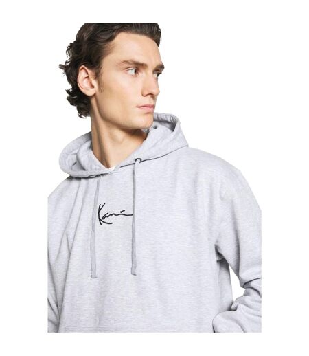 Sweat À Capuche Motif/style Signature Homme Gris Karl Kani