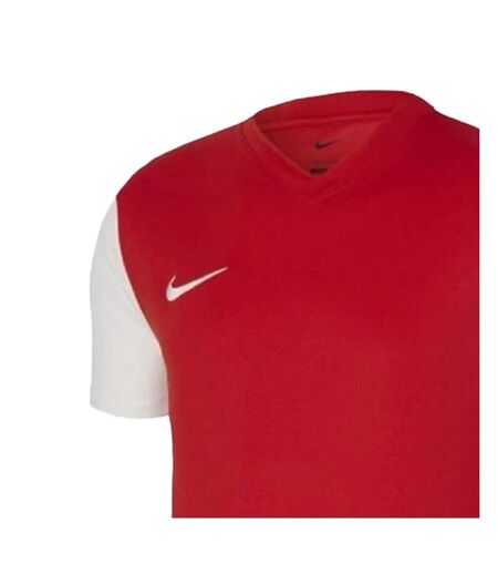 Mens Tiempo Premier Ii Dri-fit T-shirt Red White Nike