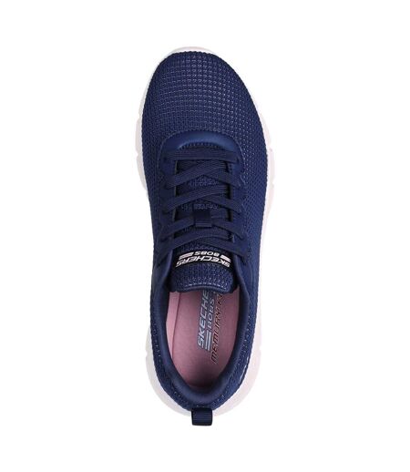 Womens/ladies bobs sport b flex visionary essence trainers navy Skechers