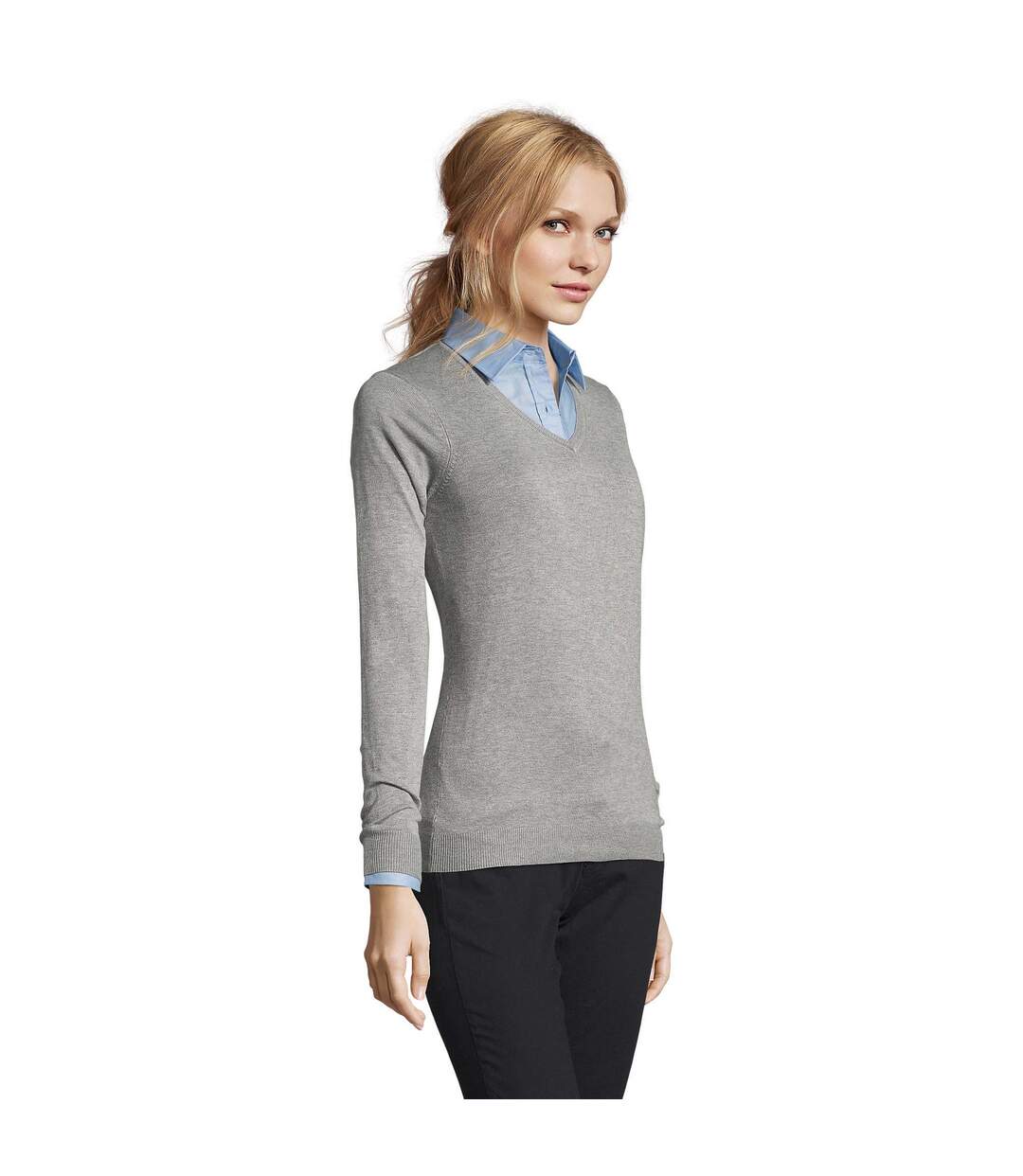 Pull Glory Femme Gris Chiné SOLS-3