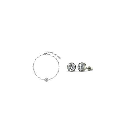 Parure et Coffret Birth Stone Moon - Doré et Cristal