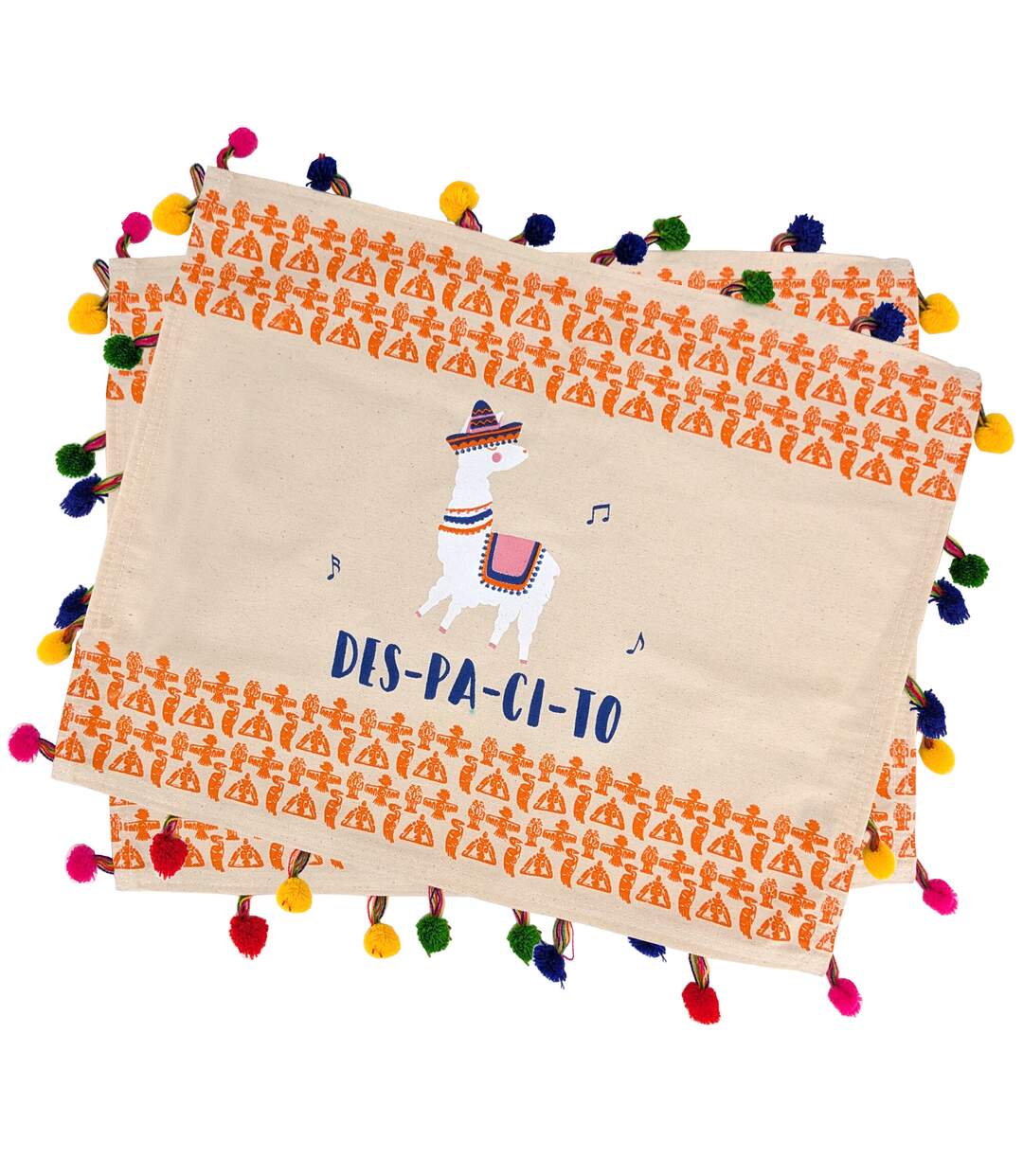 Set de table LAMA POMPONS-1