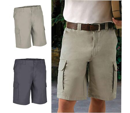 Lot 2 Bermudas pour homme - LAKE - beige et gris charbon