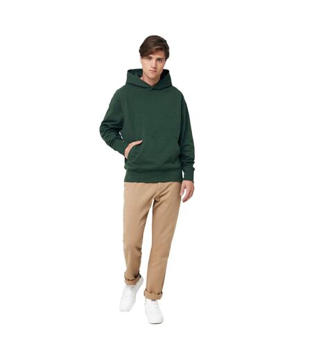 Unisex adult yoho recycled cotton relaxed fit hoodie forest green Iqoniq