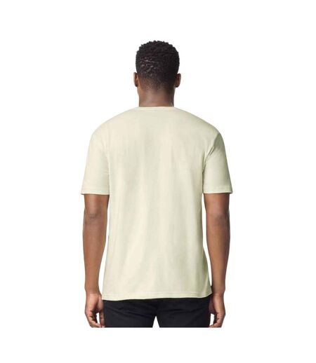 T-shirt Manches Courtes Homme Blanc Cassé Gildan
