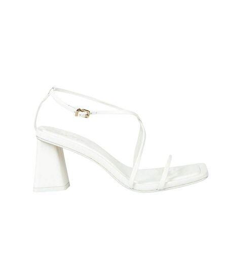 Sandales Motif/style Lanières Femme Blanc Where´s That From