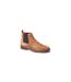 Mens portland leather chelsea boots ginger Base London-1