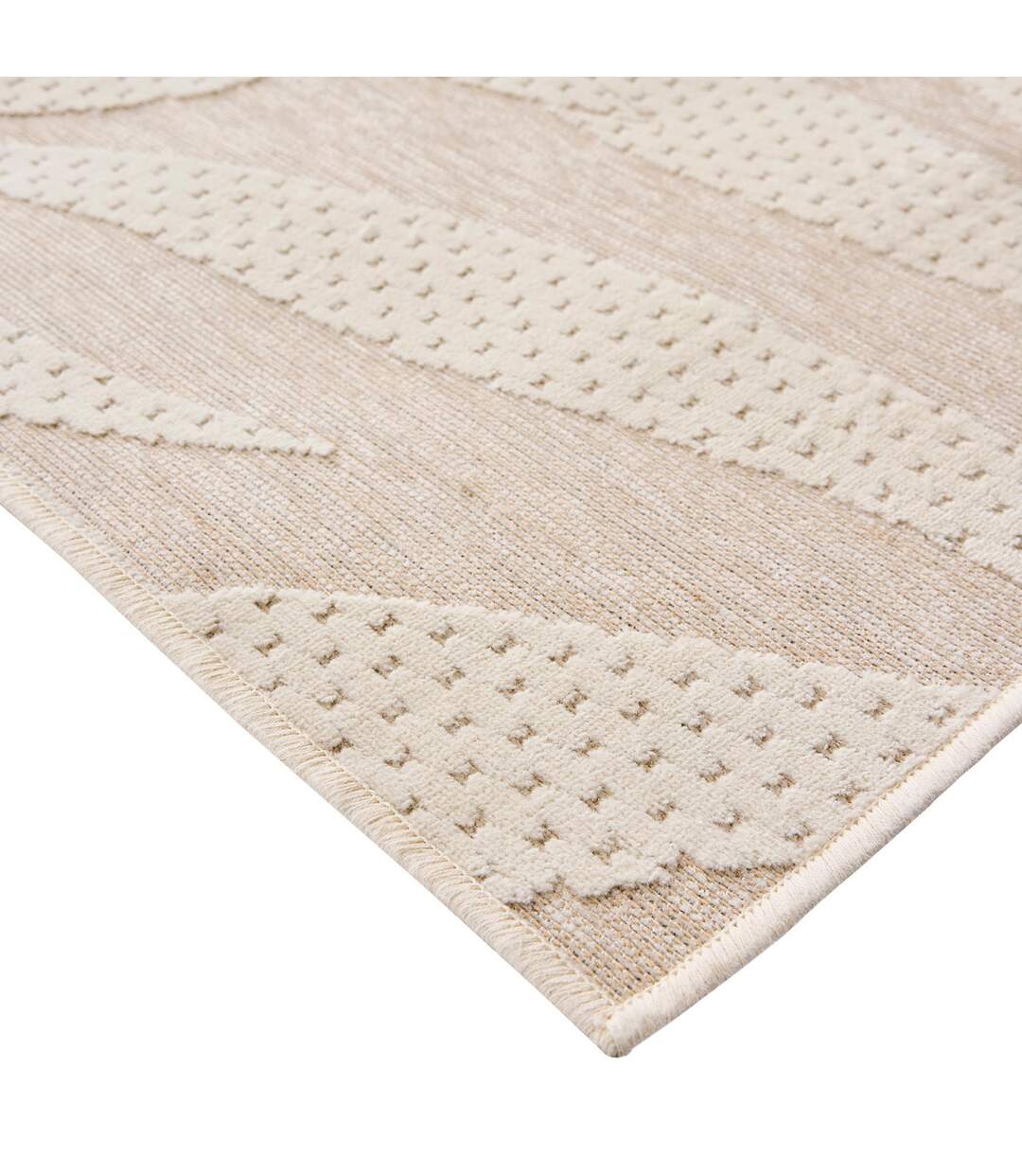 Tapis Déco Relief Cancun 140x200cm Naturel-2