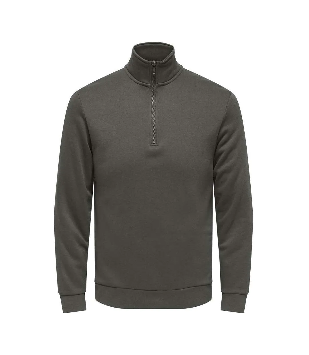 Sweat gris foncé homme only & sons chases-1