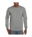 Unisex Adult Heather Long-sleeved T-shirt Graphite Heather Gildan Hammer-2
