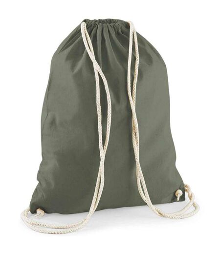 Cotton Drawstring Bag One Size Olive Westford Mill