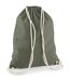 Cotton Drawstring Bag One Size Olive Westford Mill-1