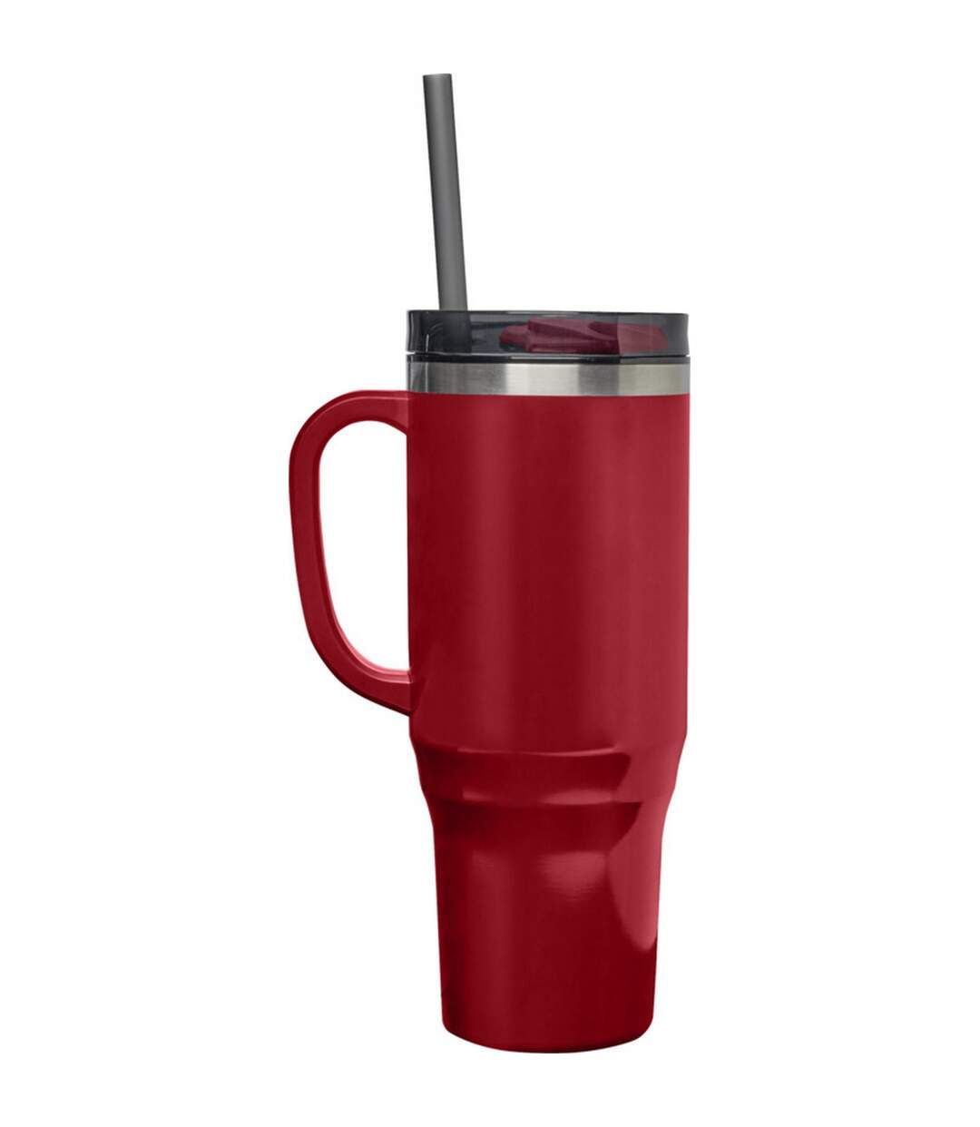 Melbourne 1200ml Mug With Straw One Size Red Generic-1