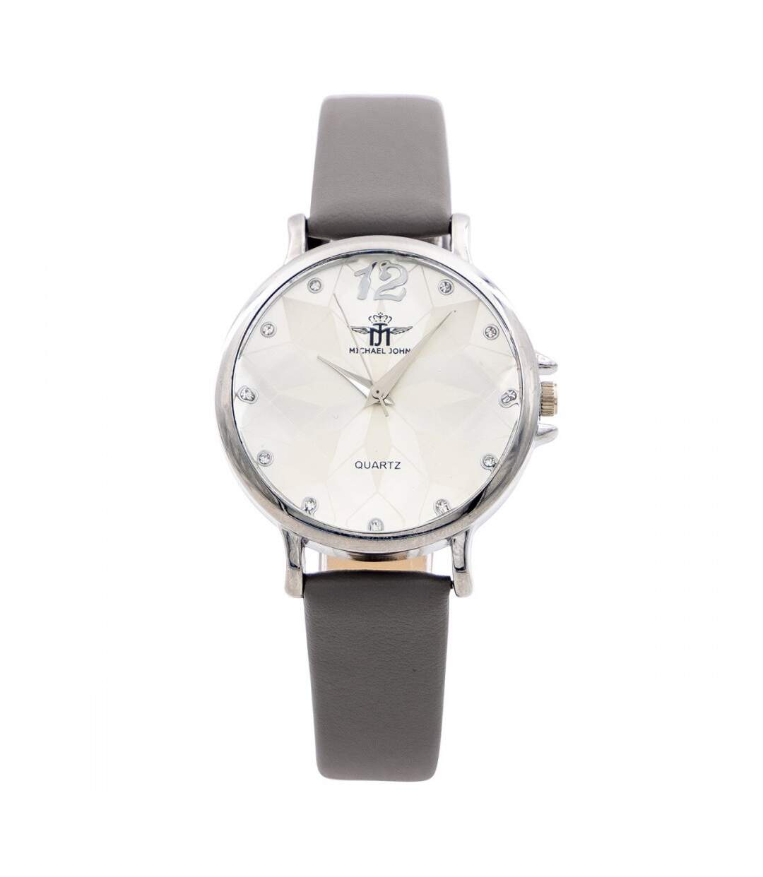 Montre Femme Gris Strass M. JOHN-1