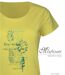 Tee-shirt Mayflower Dojo1 en coton jaune : l'éclat de la nature et son motif Herbier-4