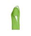 T-shirt Course À Pied Femme Vert Citron Blanc James And Nicholson-3