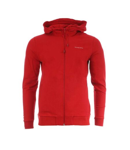 Sweat Zippé Rouge Homme Hungaria Ebeko - XXL