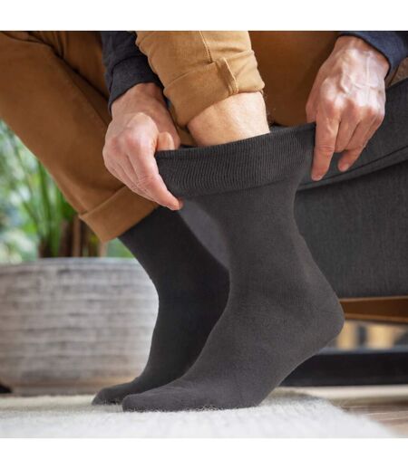 Gentle Grip - Homme 5 Paires Chaussettes Confort Douces Extensibles