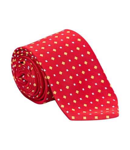 Supreme Products Unisex Adult Diamond Show Tie (Red/Gold) (One Size)