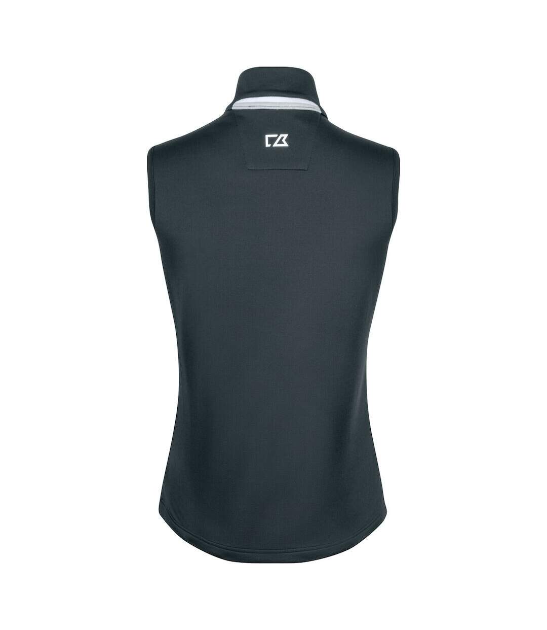 Womens/ladies Snoqualmie Fleece Gilet Charcoal Cutter & Buck-2