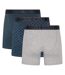 3 Pack Mens Soft Breathable Cotton Boxer Brief Underwear-2