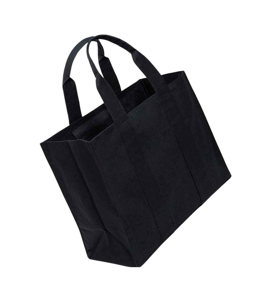 Wrap canvas tote bag one size black/black Brand Lab-2