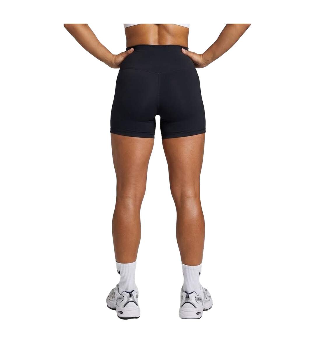 Womens/ladies Slim Cycling Shorts Black MyProtein-2