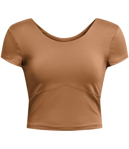 Womens/ladies Meridian Fitted T-shirt Brown Under Armour