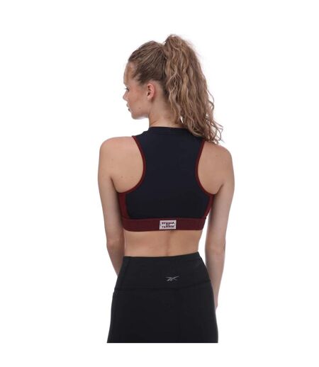 Womens/ladies Sport Stretch Sports Bra Navy Lacoste
