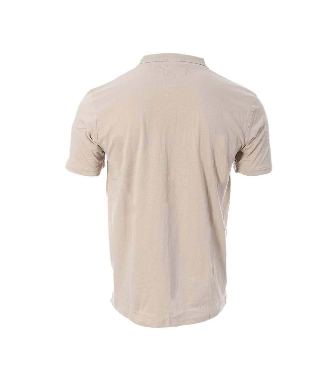 Polo Beige Homme RMS26 Micromotif - 3XL