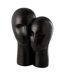 Statuette en Résine Tête Couple 42cm Noir-1