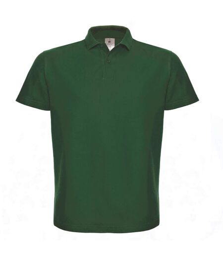 B&C ID.001 Unisex Adults Short Sleeve Polo Shirt (Bottle Green)