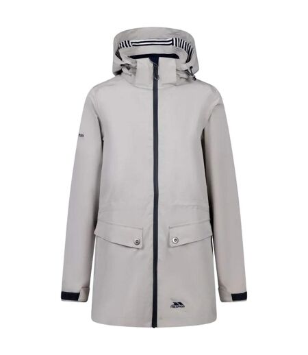 Womens/ladies tiverton waterproof jacket soft stone Trespass