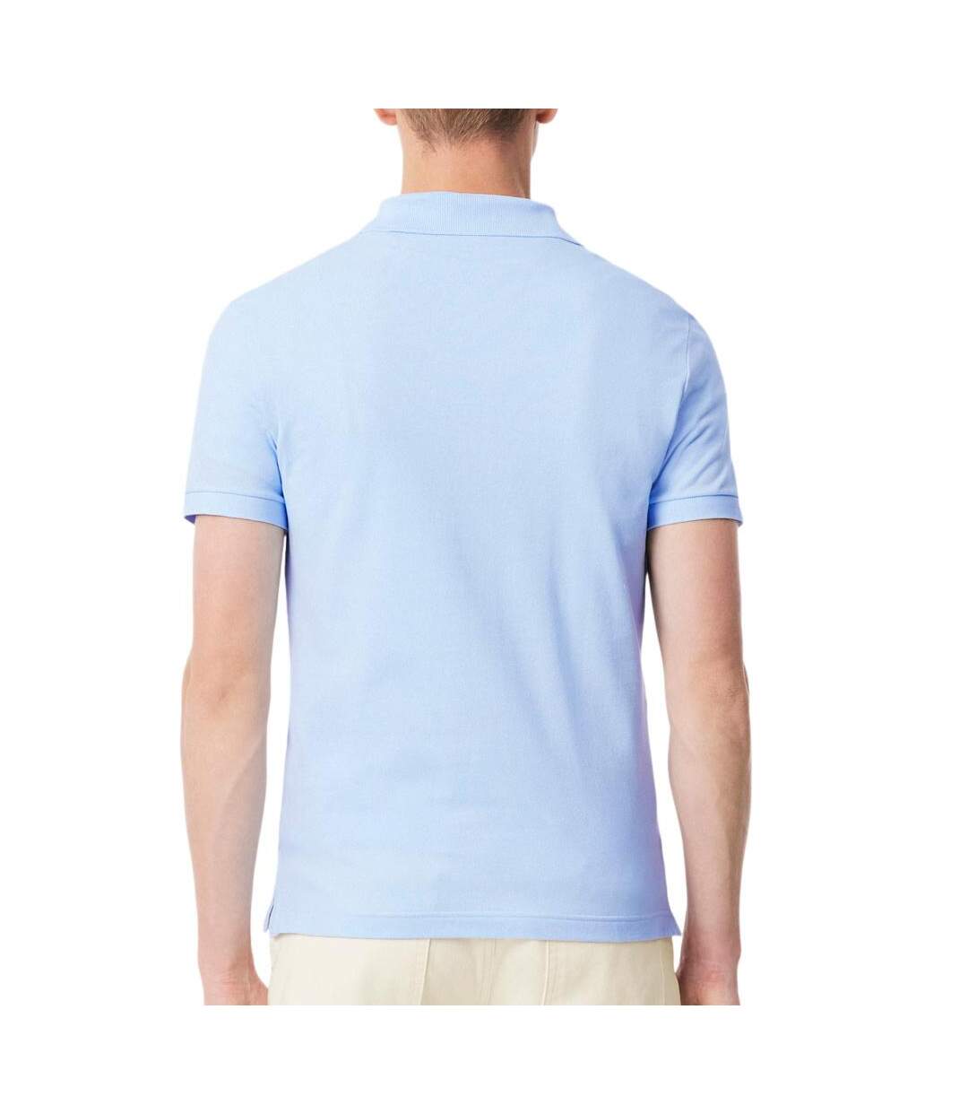 Polo bleu clair homme lacoste polo l.12.12 classic-2