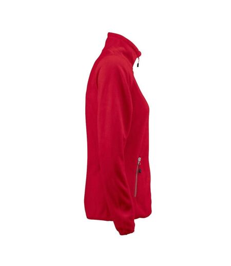 Womens/ladies Twohand Fleece Jacket Red Printer RED